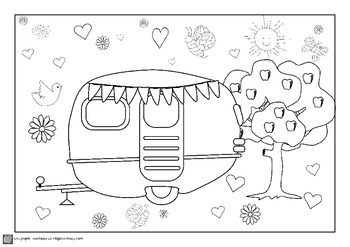 Spring Coloring pages by TeachEzy | TPT