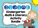 Spring Centers for Kindergarten (Math and Literacy BUNDLE)