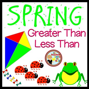 Preview of Spring Comparing Numbers 1-12 (Great Smartboard Activity!)