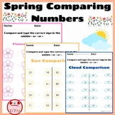 Spring Comparing Numbers Worksheets,Spring Math Activities