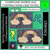 Spring Compound Words and Contractions Craftivities for Fi