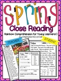 Spring Comprehension Passages for Young Learners-Close Reading FREEBIE