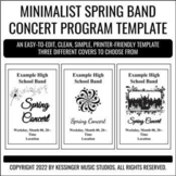 Spring Concert Band Program Template | Printer and Copy-Fr