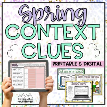 Preview of Spring Context Clues Activity
