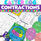 Easter Contractions Worksheets and Literacy Center - Sprin