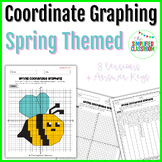 Spring Coordinate Graphing Math Worksheets