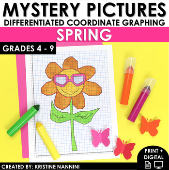 Preview of Spring Activities Coordinate Graphing Mystery Pictures | Early Finishers