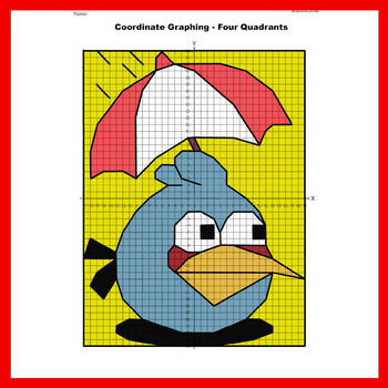 coordinate plane worksheets angry birds