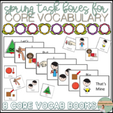 Spring Core Vocabulary Task Boxes - Print and Digital