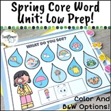 Spring Core Vocabulary Word Activities for Speech Therapy