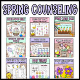 Spring Counseling SEL Activities, May Counseling Lessons, 