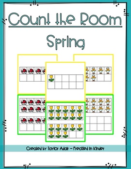 Preview of Spring Count Around the Room Leveled