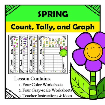 kindergarten math spring count tally graph by s j brull tpt