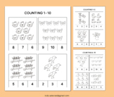 Spring Count and Clip Numbers 1-10 1-5 Counting Math Activ