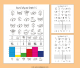 Spring Count and Graph Tally Math Activities Number 1-5 Wo