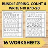Spring Count with Objects BUNDLE and Write How Many & 10-2