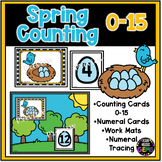 Spring Counting 0-15 PreK, Kindergarten