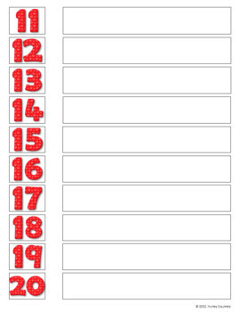 Spring Counting to 20 File Folder Activities for Preschool and Kindergarten