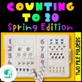 Spring Counting to 20 File Folder Activities for Preschool