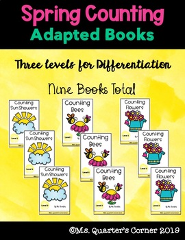Preview of Spring Counting - Adapted Books