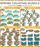 Spring Math Counting Clip Art Bundle