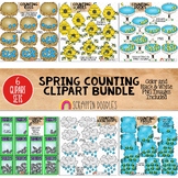 Spring Counting ClipArt Bundle - Frogs - Ducks - Seeds - E