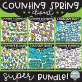 Spring Counting Clipart SUPER Bundle!