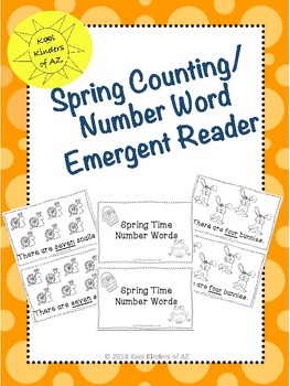 Preview of Spring Counting/Number Word Emergent Reader