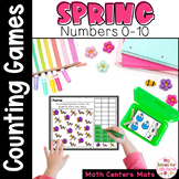 Spring Counting Worksheet Numbers 0-10 | April Kindergarte
