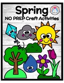 Spring Craft Activity - NO PREP Center - Kite - Sun - Clou