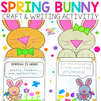 Preview of Spring Writing Craft with Bunny | Easter Craft & Prompts for Bulletin Boards