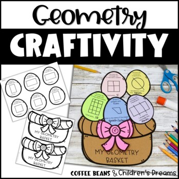 Preview of Spring Craft | Geometry Easter Basket Craftivity