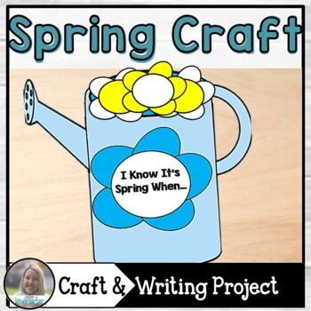 Preview of Spring Craft | Kindergarten Signs of Spring Writing Prompt