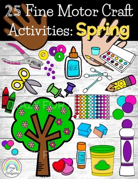 Preview of Spring Craft Set - Fine Motor Activities - Earth - Easter - Occupational Therapy