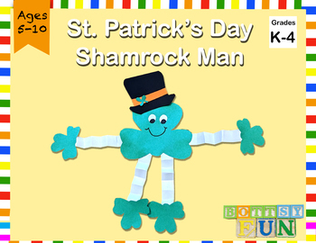 Preview of St. Patrick's Day- Shamrock Man-Spring -Holiday Craft