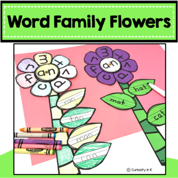 Spring Craft | Word Family Craft | Decodable CVC Words | Science of Reading