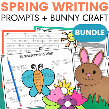 Preview of Spring Craft and Writing Activities BUNDLE for April Bulletin Board