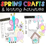 Spring Craft and Writing Activities: Bug Butterfly Flower 