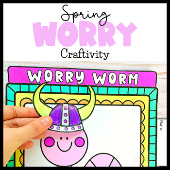 Preview of Spring Craft for Stress and Anxiety | Worry Shredder Coping Skill