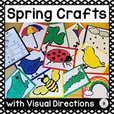 Spring Crafts with Visual Directions and Adapted Writing A