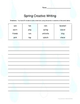 Spring Creative Writing by King Education Creations | TpT