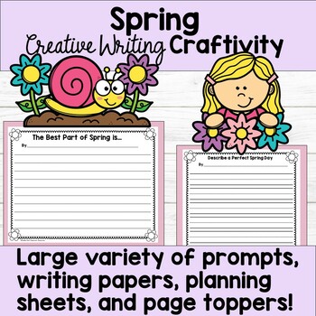 Spring Creative Writing Craftivity by Shelby Rich Classroom Resources