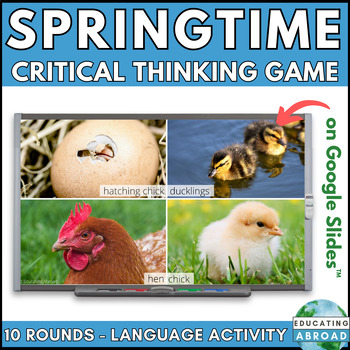 Preview of Spring Critical Thinking Activity to Develop Speaking and Reasoning Skills