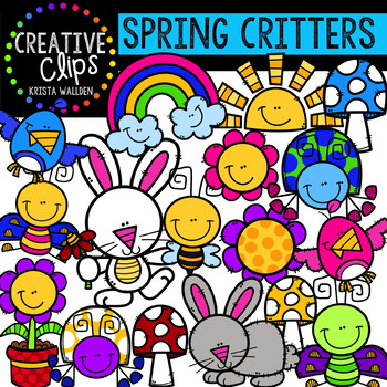 Preview of Spring Critters: Spring Clipart {Creative Clips Clipart}