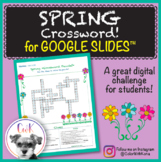 Spring Crossword Puzzle for Google Slides™