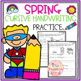 Spring Cursive Handwriting Practice