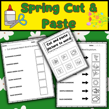 Preview of Spring Cut & Paste Activities