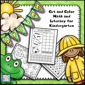 Preview of Spring Math Kindergarten and Literacy with Boom™ Cards