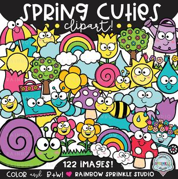 Preview of Spring Cuties Clipart MEGA Set {spring elements clipart}