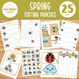 Spring Cutting Practice, Scissor Skills, Fine Motor Skills